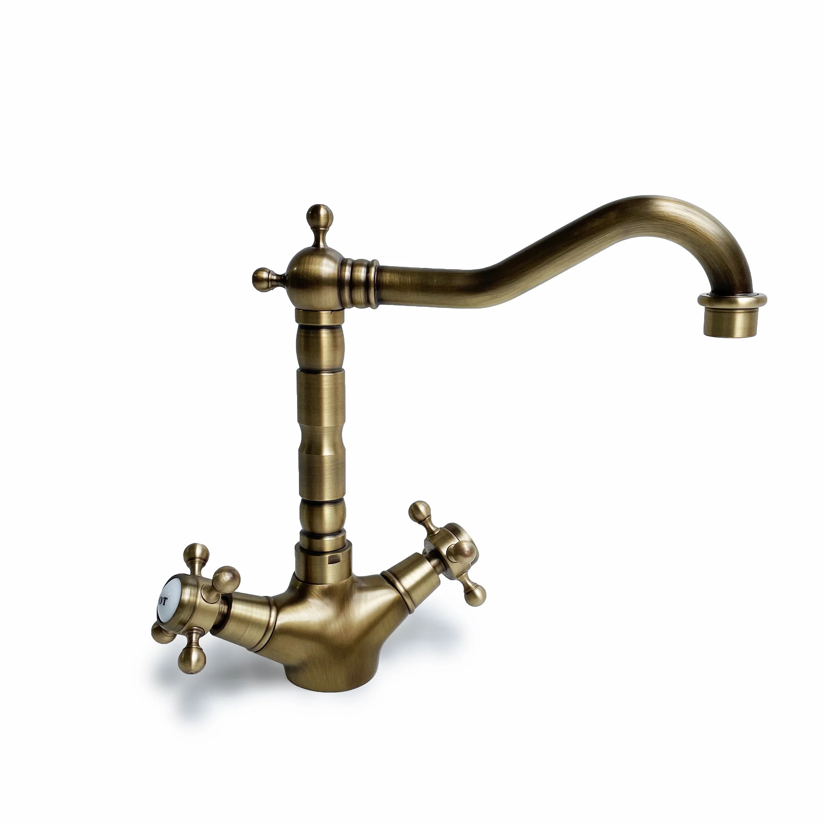 Dual-tap Faucet - Antique Brass