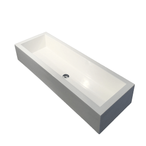 Trough Basin Large - White