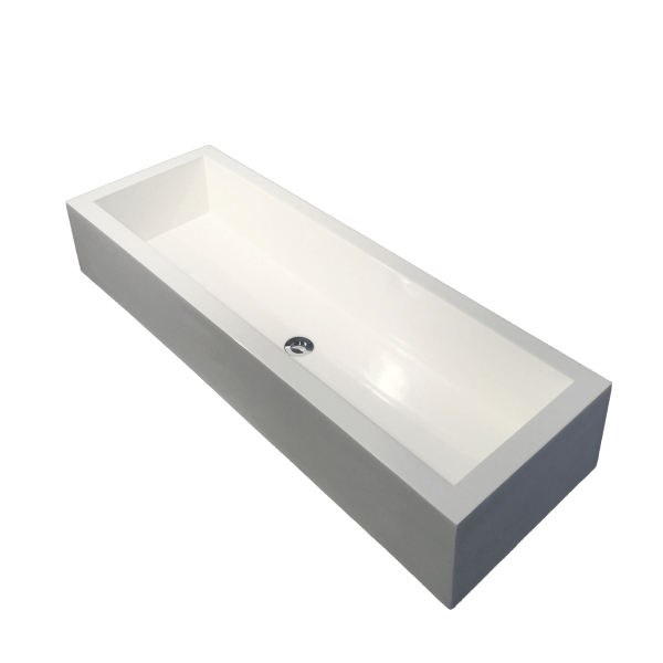 Trough Basin Large - White