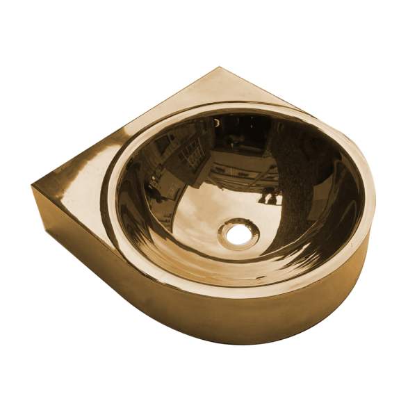 Wall Mounted Basin - Brass