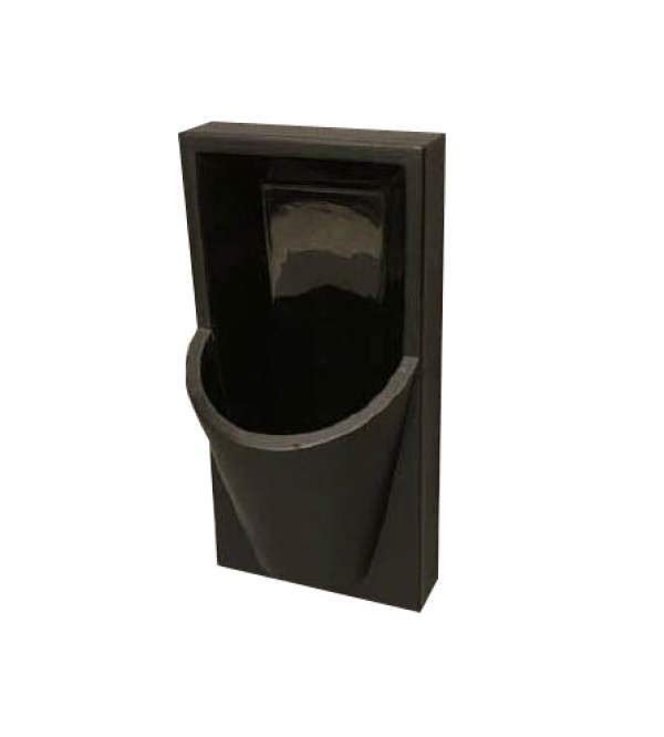 Urinal Black -Back Entry