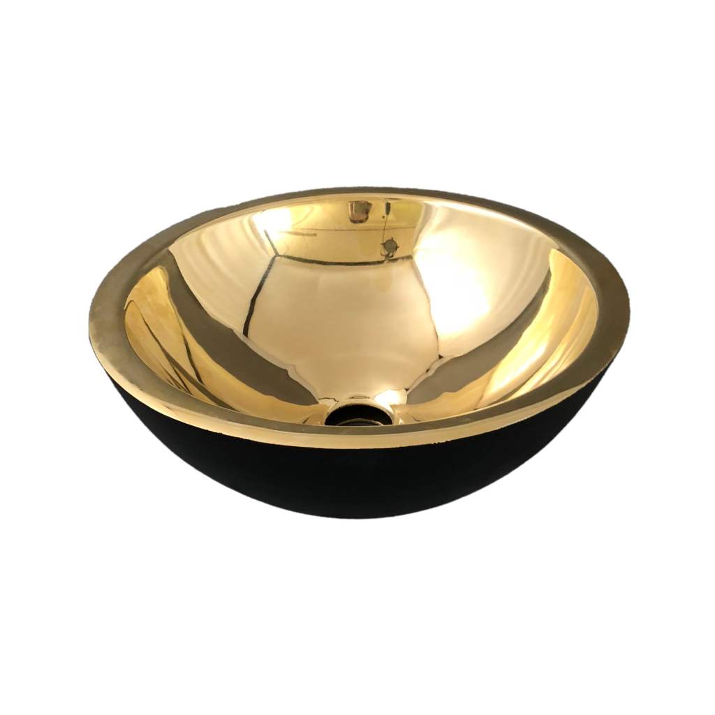 Large Double Skin - Brass and Black