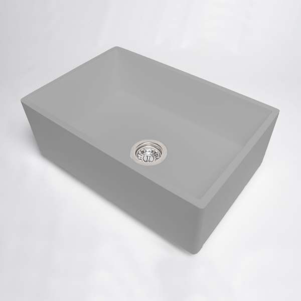 Single Composite Butler Basin - Concrete Grey