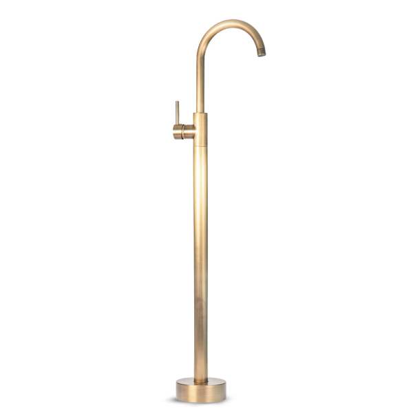Free-standing bath faucet