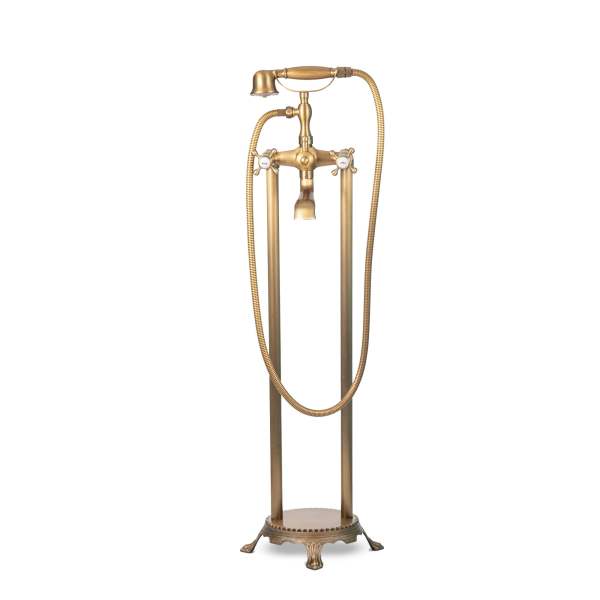 Free-standing Bath Mixer - Antique Brass