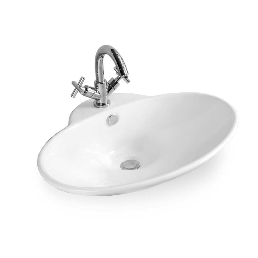 Oval with Tap Hole