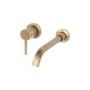 Basin Spout and Mixer Combo - Antique Brass