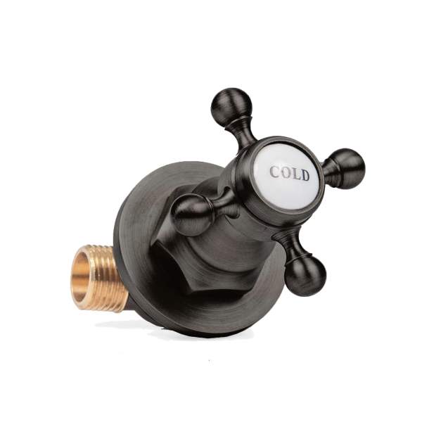 Under Tile Stop Tap - Black