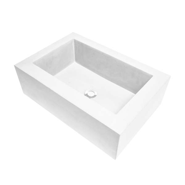 Trough Basin Small - White