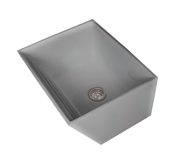 Laundry Single Basin - Concrete Grey