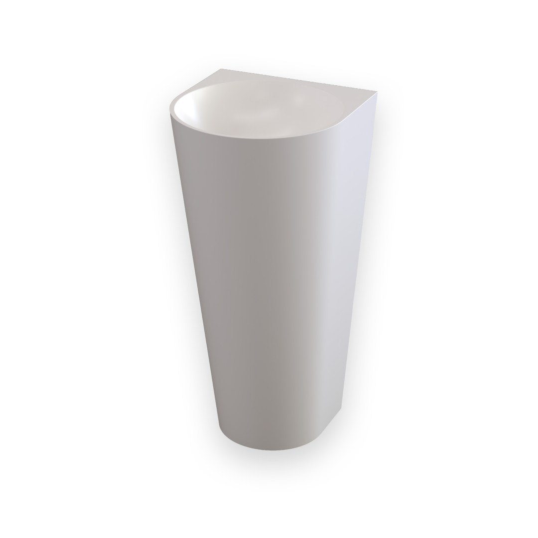 Incline Pillar Basin - White