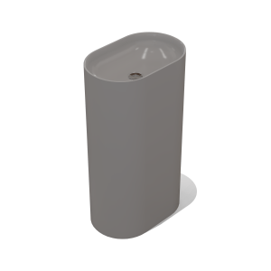 Turrino Pillar Basin - Concrete Grey