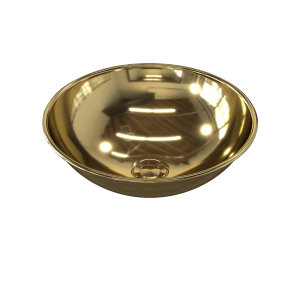 Rolled Lip Large - Brass
