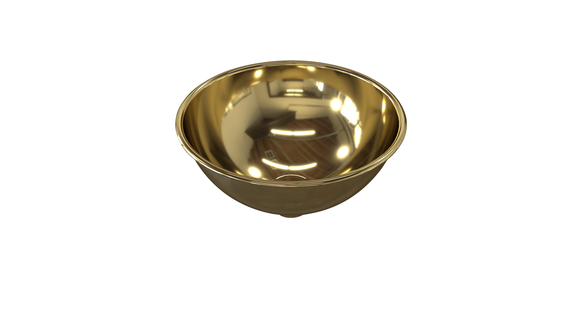 Rolled Lip Small - Brass