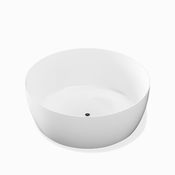 King Circle Bath White: