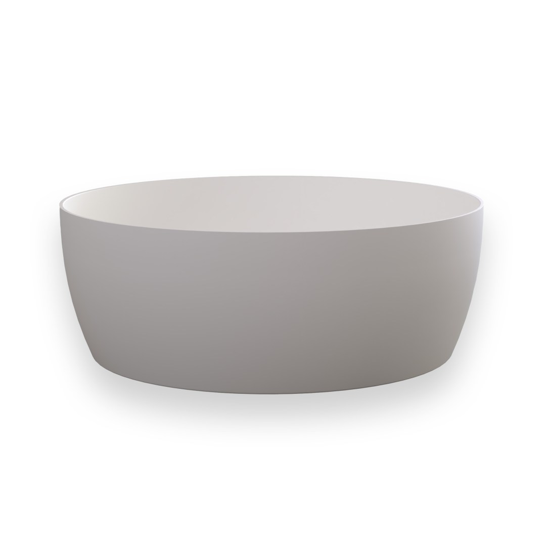 King Circle Bath White