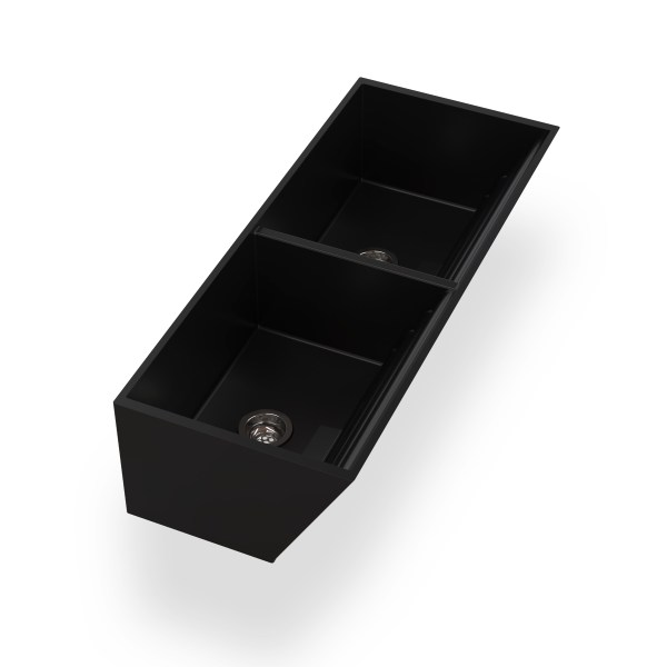 Laundry Double Basin - Black