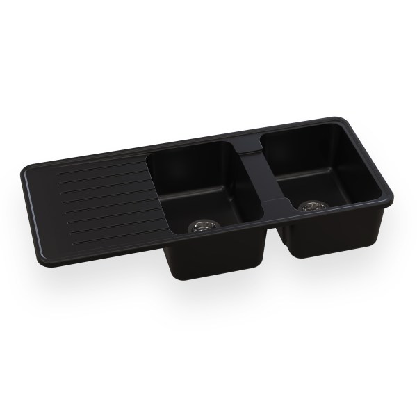 Moderna Double Basin - Black