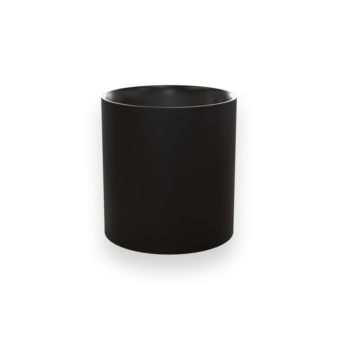 Round Short Pillar Basin - Black